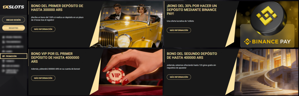 Bonos en 1xSlots